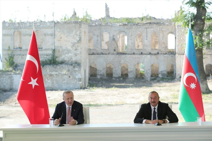 Cumhurbaşkanı Erdoğan ve Aliyev, Şuşa Beyannamesi'ni imzaladı
