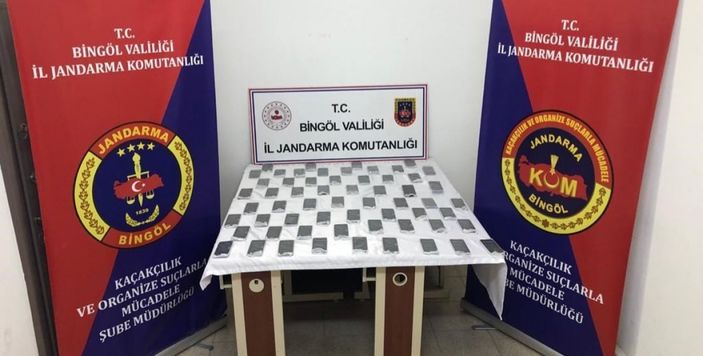 i Bingöl’de 2 milyon 200 bin lira değerinde uyuşturucu madde ele geçirildi
