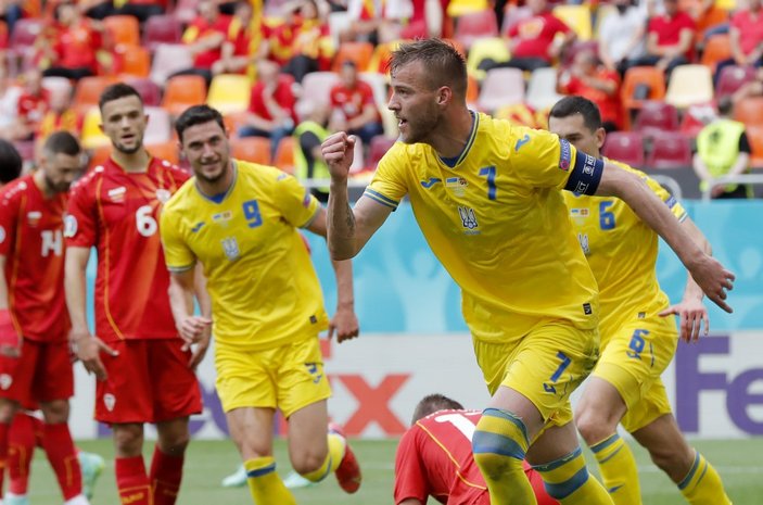 Ukrayna, Kuzey Makedonya'yı 2-1 mağlup etti