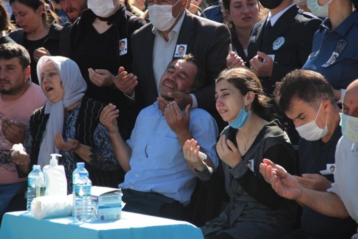 Muğla'da silahlı saldırıda şehit olan Ercan Yangöz için tören düzenlendi