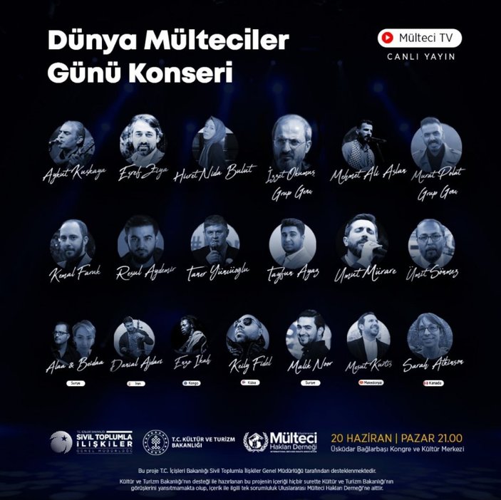 UMHD'den Dünya Mülteciler Günü konseri