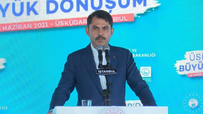 Murat Kurum, Üsküdar'da 5 bin Yeni Konut Projesi'nin törenine katıldı
