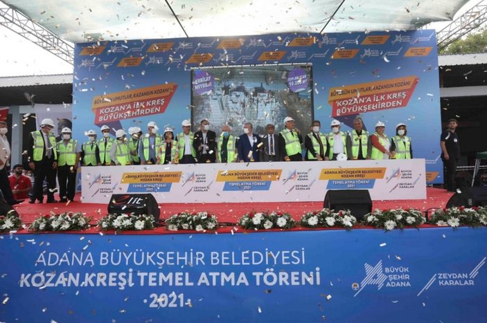 Adana'da 10 belediye başkanıyla kreş temel atma töreni