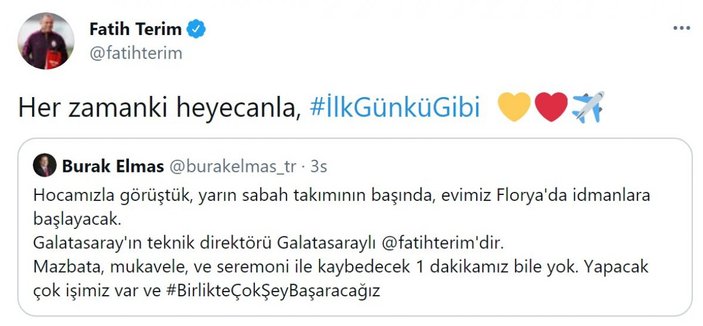 Burak Elmas: Galatasaray'ın teknik direktörü Fatih Terim'dir