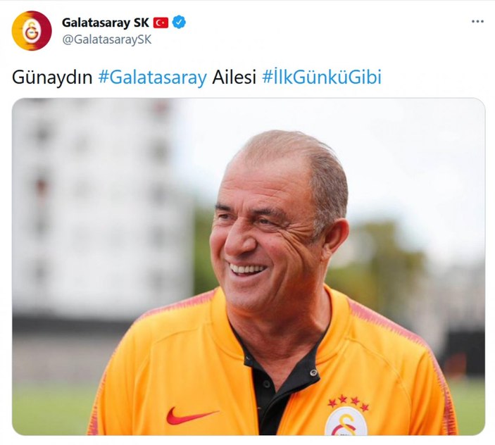 Galatasaray'dan Fatih Terim paylaşımı
