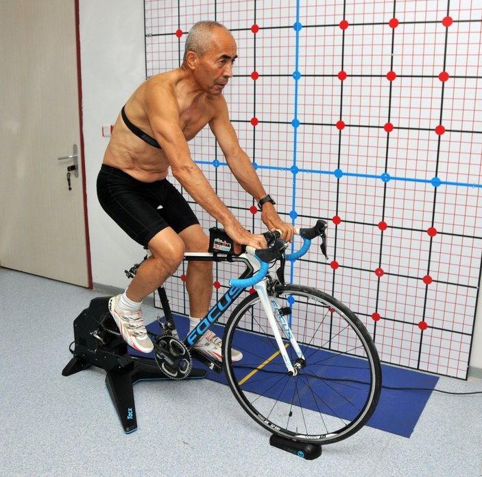 Antalya'da 72 yaşındaki milli sporcunun biyolojik yaşı şaşırttı