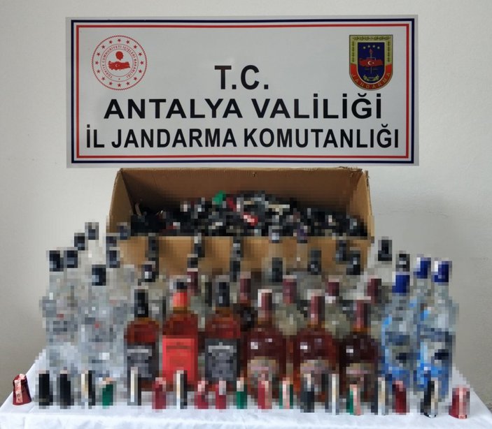 Antalya’da sahte içki operasyonu