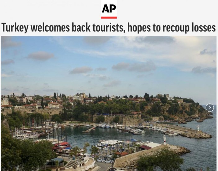 Associated Press: Türkiye, turistleri yeniden ağırlıyor