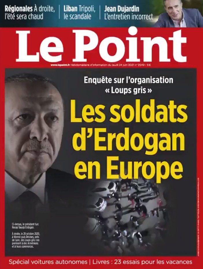 Fransa'nın Türkiye düşmanlığı, Le Point'in kapağında