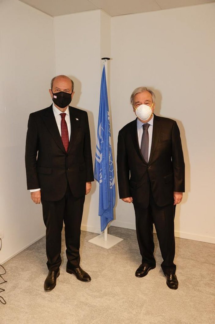 Ersin Tatar, Antonio Guterres ile görüştü