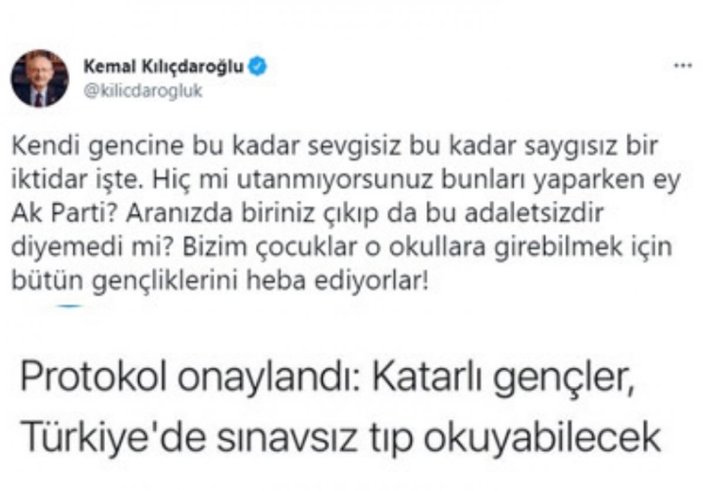 Kemal Kılıçdaroğlu'na, üniversite sınavına giren gençlerden 1 liralık dava