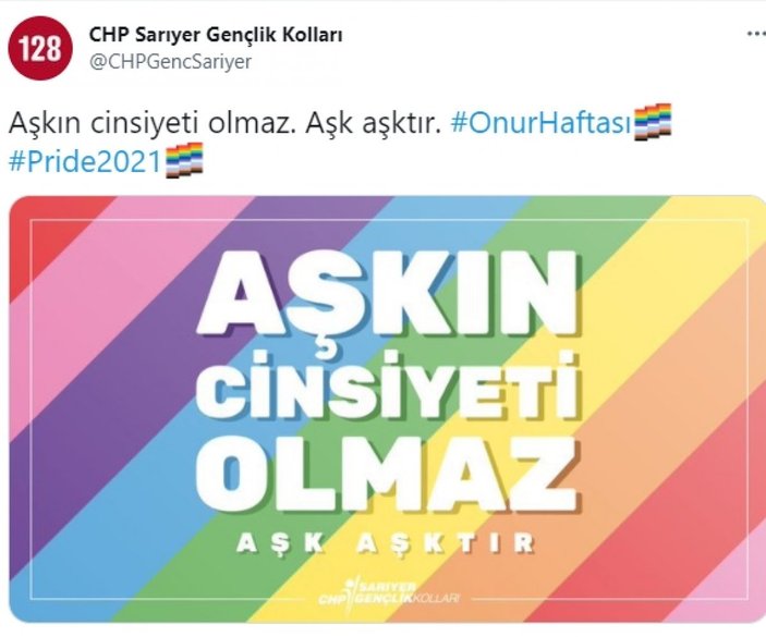CHP'den LGBT'lilere bir destek daha