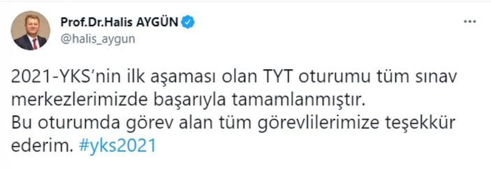 YKS’nin ilk oturumu TYT başarıyla tamamlandı