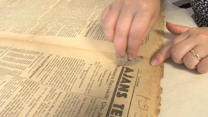 Atatürk Kitaplığı'ndaki tarihi gazete ve kitap nüshalarına jiletli tahribat