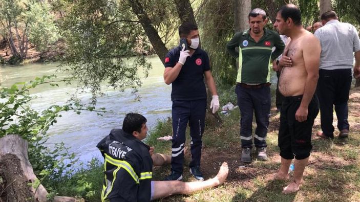 Kırıkkale'de akıntıya kapılan şahıs kurtarıldı