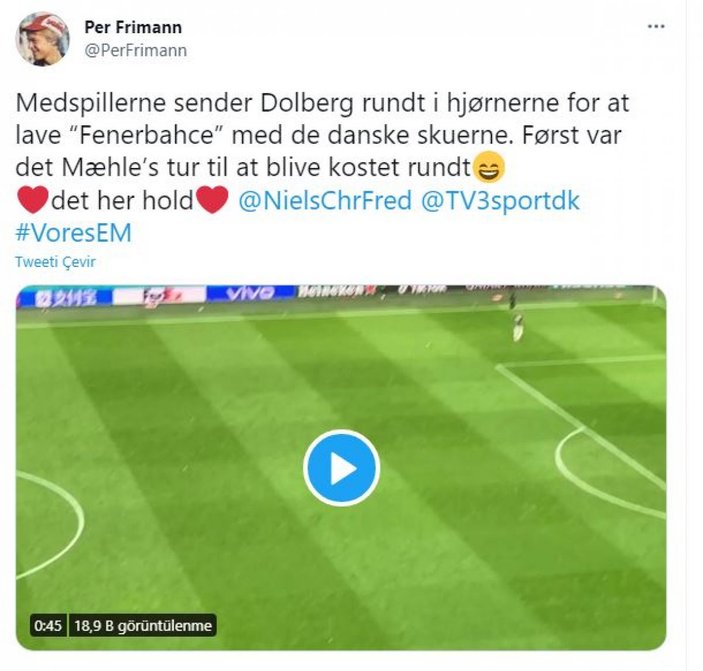 Danimarka'da gündem: Fenerbahçe selamı