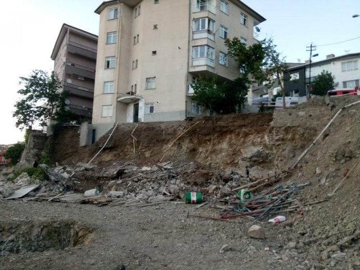 Ankara’da bir binanın temeli kaydı: 5 bina boşaltıldı