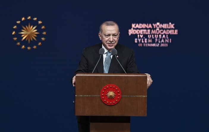 Cumhurbaşkanı Erdoğan, Kadına Yönelik Şiddetle Mücadele Toplantısı'na katıldı