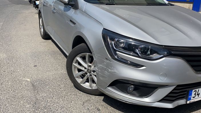 d Ümraniye'de caddeyi savaş alanına çeviren kaza