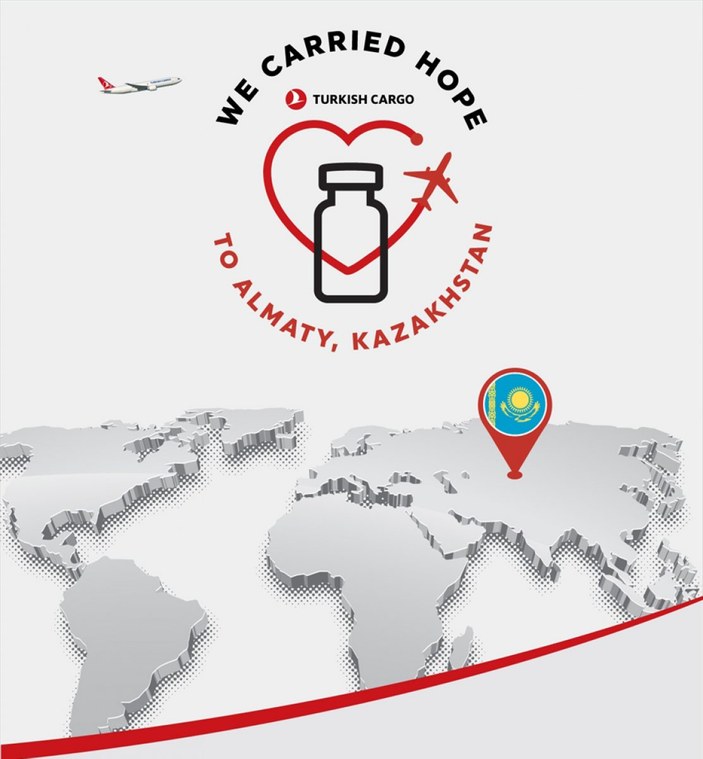 Turkish Cargo, dünyanın dört bir yanına koronavirüs aşısı taşıdı