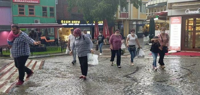 i Edirne’de şiddetli yağış