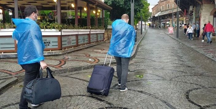 İ Edirne’de şiddetli yağış