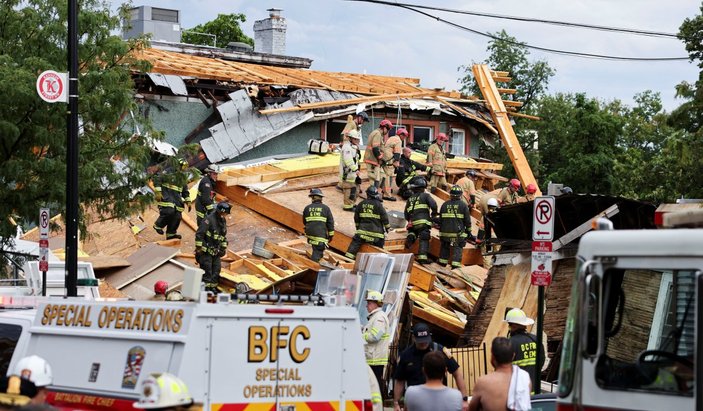 ABD'de inşaat halindeki bina çöktü: Çok sayıda yaralı var