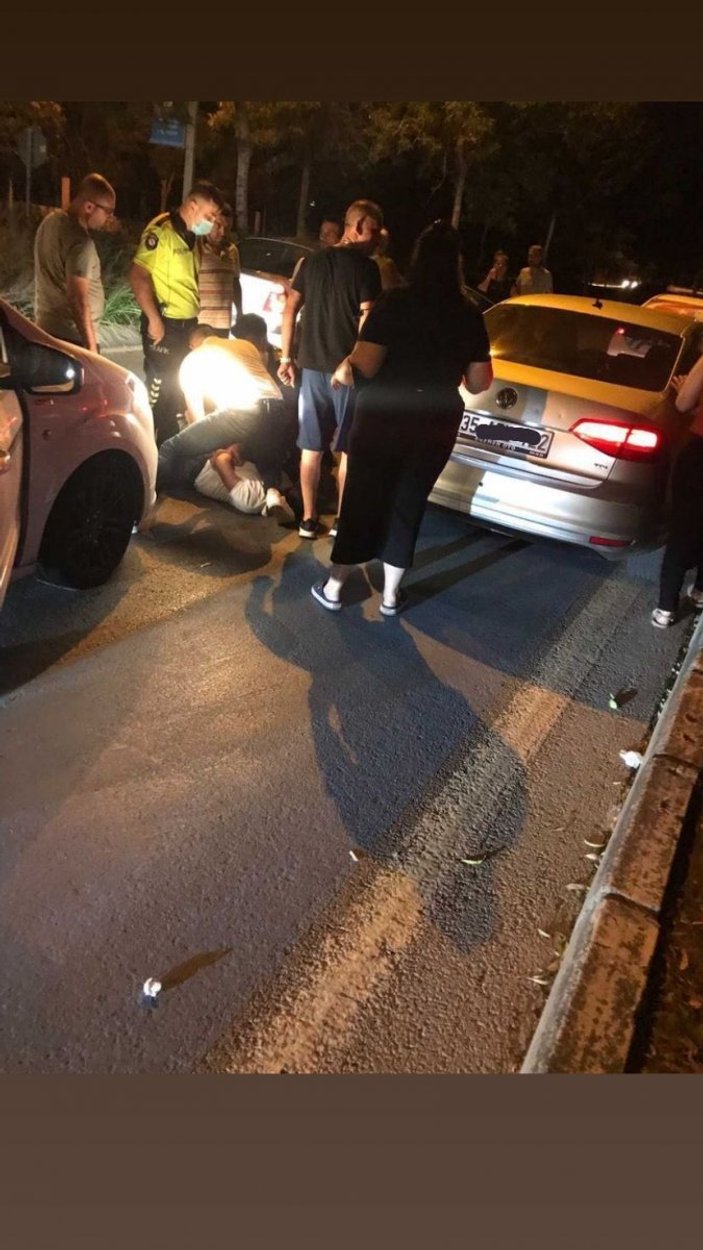 İzmir’de alkollü sürücü olay çıkardı, polis biber gazı kullandı
