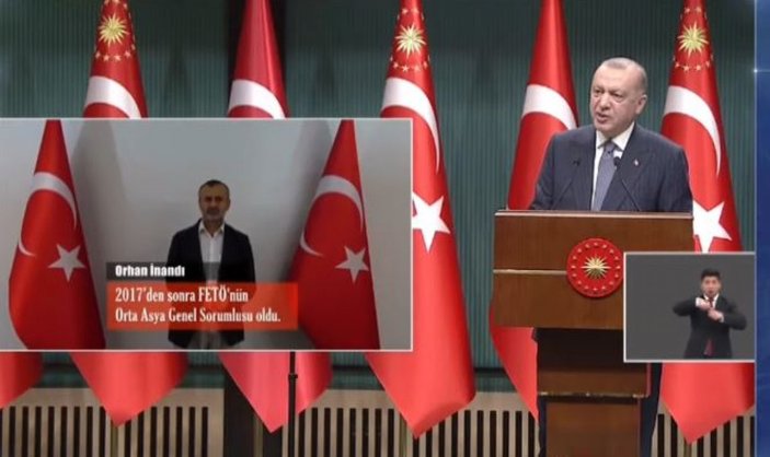 Cumhurbaşkanı Erdoğan, yakalanan üst düzey FETÖ mensubunu duyurdu