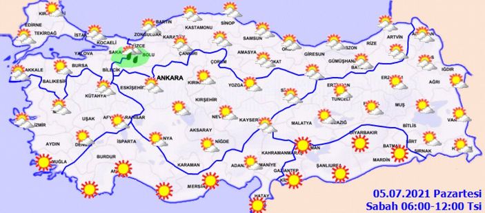 5 Temmuz 2021: Bugün hava nasıl olacak?