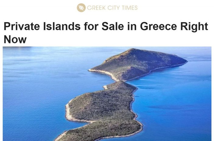 Yunanistan'da bazı adalar satışa çıkarıldı