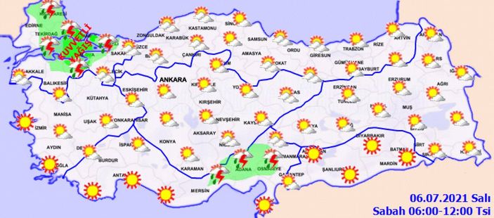 6 Temmuz 2021: Bugün hava nasıl olacak?