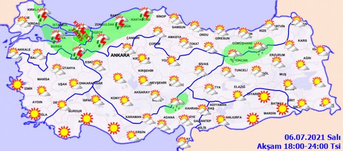 6 Temmuz 2021: Bugün hava nasıl olacak?