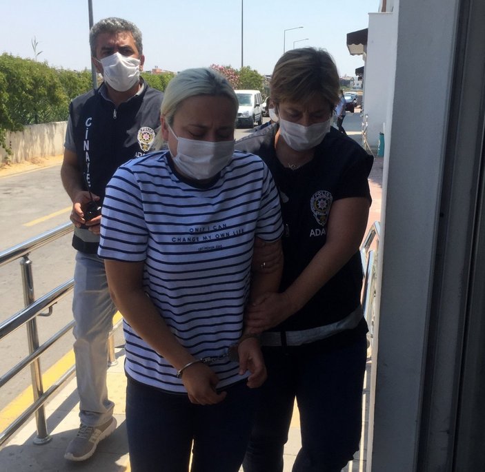 Adana'da kocasını öldüren kadının tişörtündeki yazı dikkat çekti