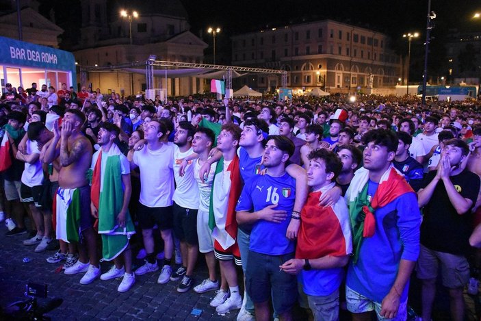 Roma'da İtalyanların final coşkusu