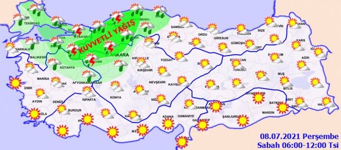 8 Temmuz 2021: Bugün hava nasıl olacak?