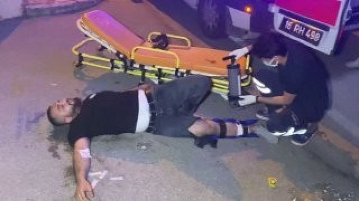 i Bursa’da, yolda yürürken silahlı saldırıya uğradı