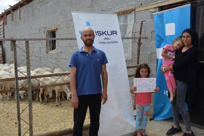 Denizli'de eşinin yardımıyla kurduğu işle yeniden hayata döndü