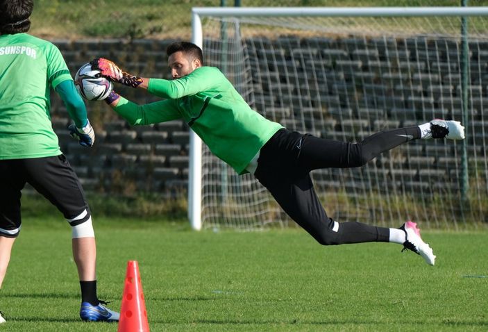 Transferi açıklanmayan Okan Kocuk, Giresunspor idmanında