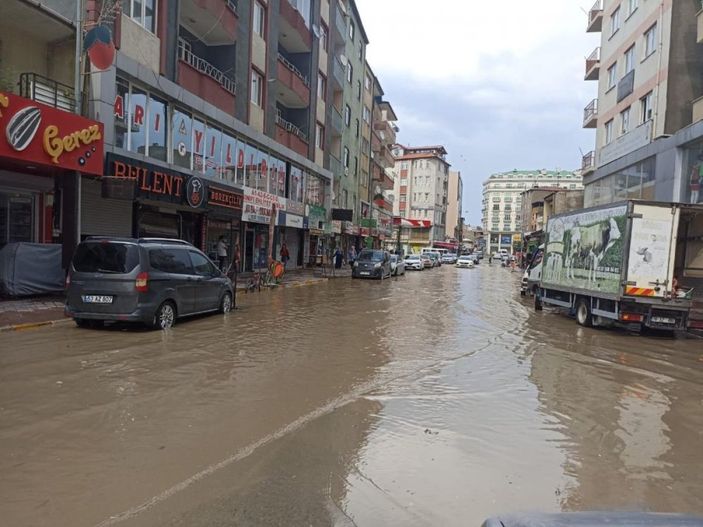 i Iğdır'da sağanak yağış etkili oldu