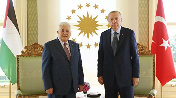 Cumhurbaşkanı Erdoğan - Filistin Devlet Başkanı Abbas görüşmesi