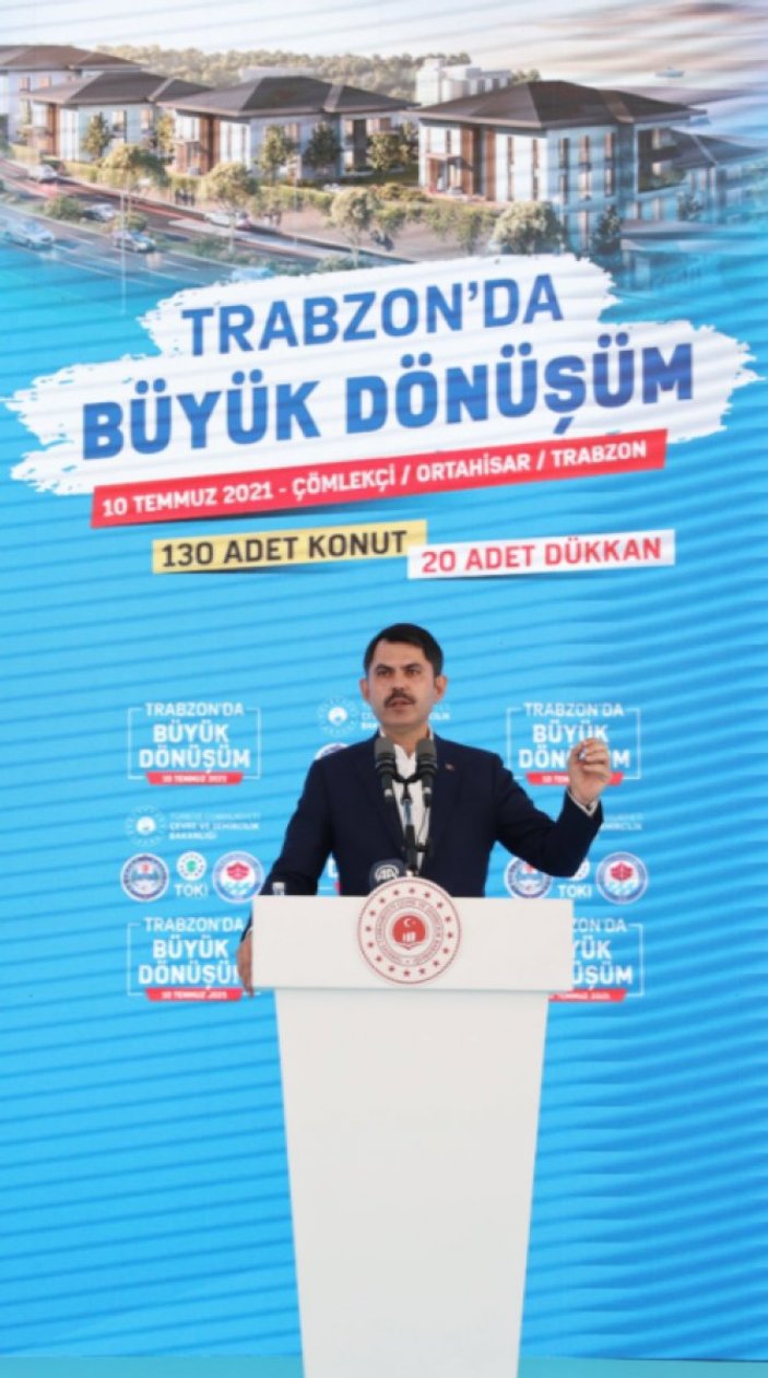 Murat Kurum'dan Trabzon'a kentsel dönüşüm müjdesi