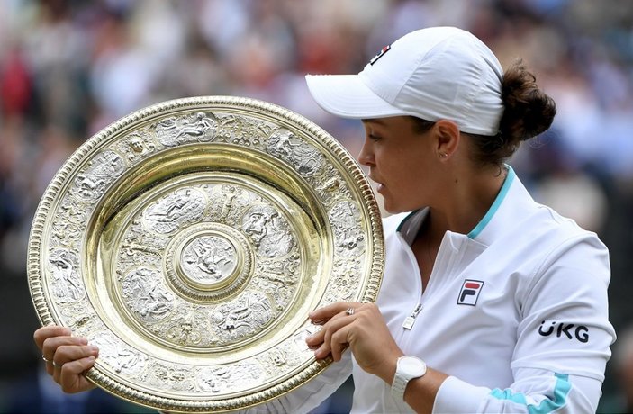 Wimbledon'da kadınlarda şampiyon Barty