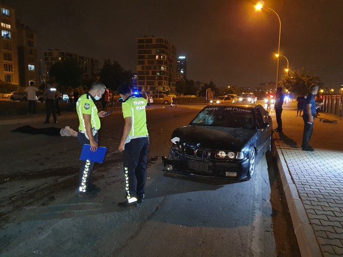 Adana'da otomobille çarpışan motosikletli öldü