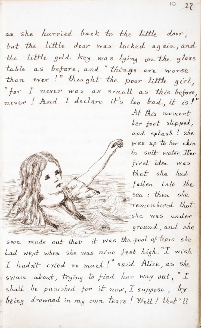 Çocukluğumuzun kitabı Alice Harikalar Diyarında'nın çizimleri