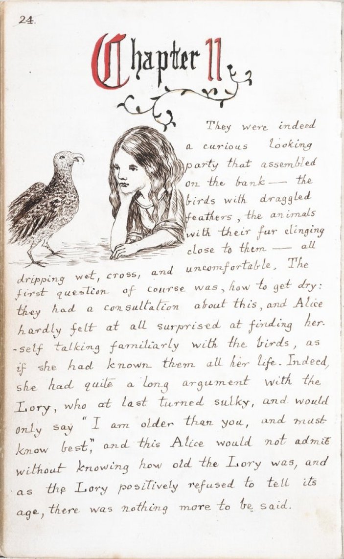 Çocukluğumuzun kitabı Alice Harikalar Diyarında'nın çizimleri