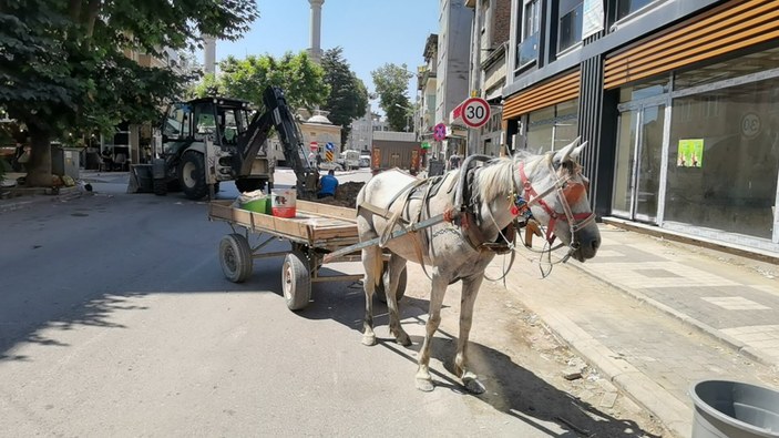 Bursa'da hırsızlar at arabasıyla kaçmaya çalıştı
