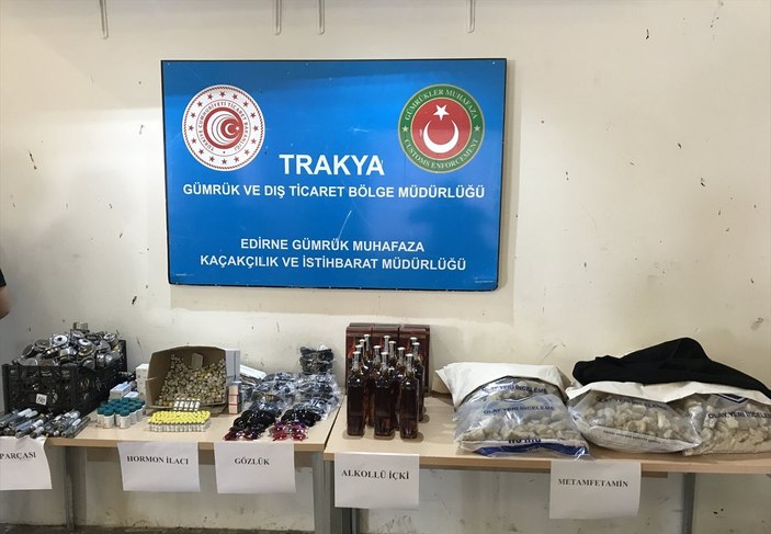 Kapıkule'de uyuşturucu ve hormon ilacı operasyonu