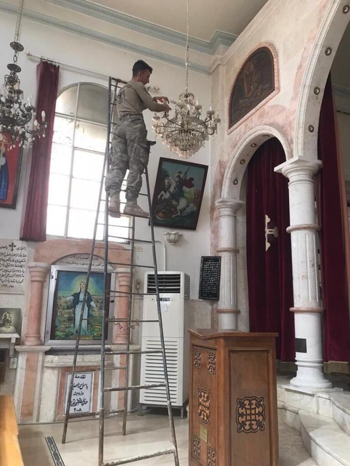 TSK, Martuma Süryani Ortodoks Kilisesi'ni onardı