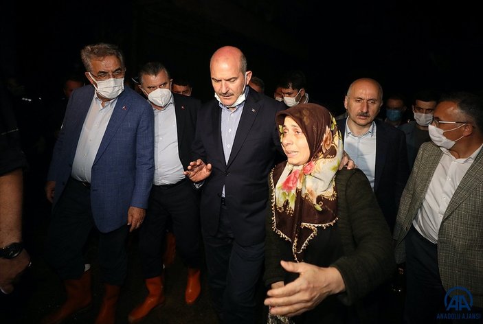 Cumhurbaşkanı Erdoğan'ın talimatıyla 3 bakan Rize'ye gitti